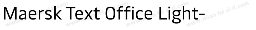 Maersk Text Office Light字体转换